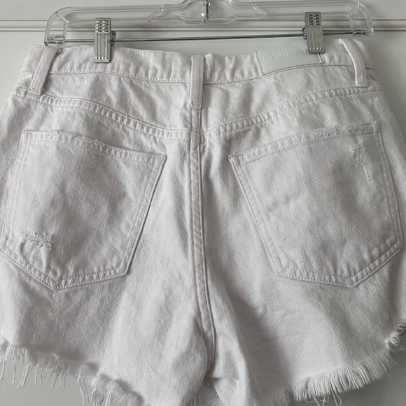 Pistola white denim cut-off shorts - Picture 4 of 5